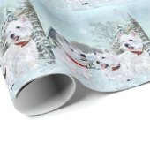 Drei Westies in Wintertime Geschenkpapier (Rolleneckpunkt)