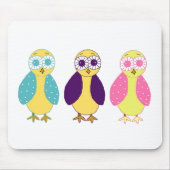 Drei Whimsical Owls Mousepad (Vorne)