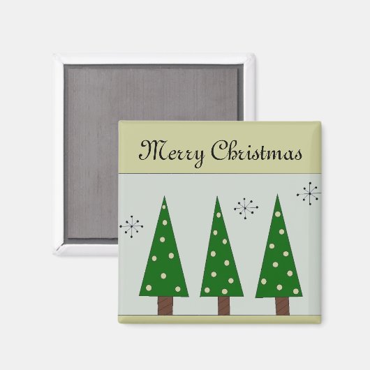 Drei Whimsikale Bäume Magnet (Vorderseite/Rückseite)