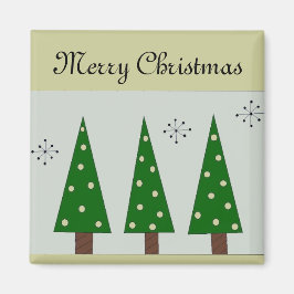 Drei Whimsikale Bäume Magnet