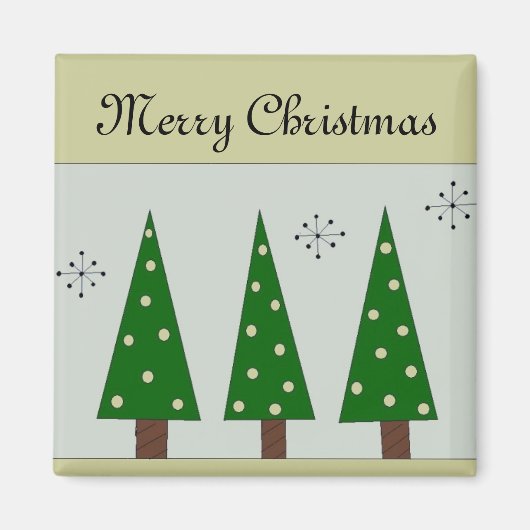 Drei Whimsikale Bäume Magnet (Vorne)