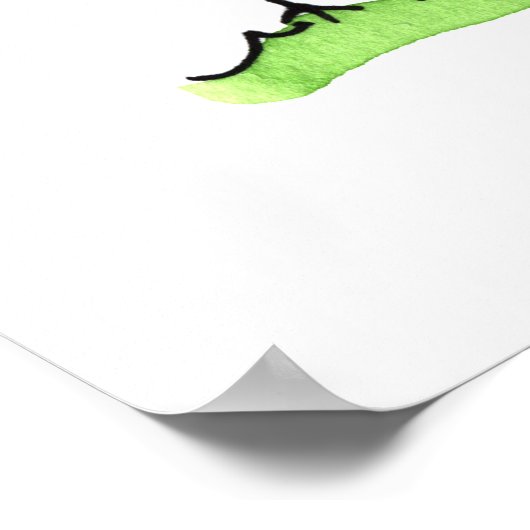 Drei Whimsikfarbene Vögel Poster (Ecke)