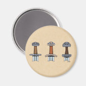 Drei Wiking Sword Hilts Magnet (Vorderseite/Rückseite)