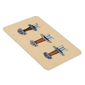 Drei Wiking Sword Hilts Magnet (Rechte Seite)