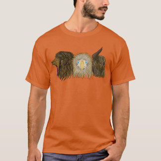 Drei wilde Tiere Löwe Adler und O Freunde T-Shirt
