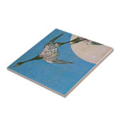 Drei Wildgänse fliegen nach unten Fliese (Seite)