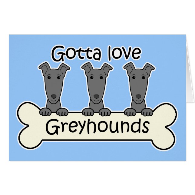 Drei Windhunde (Vorderseite (Horizontal))