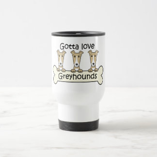 Drei Windhunde Reisebecher