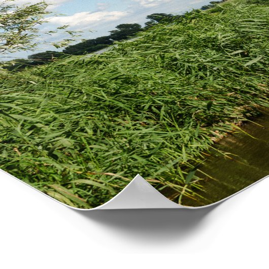 Drei Windmühlen und ein Baldachin Poster (Ecke)