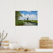 Drei Windmühlen und ein Baldachin Poster (Küche)