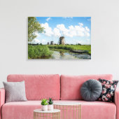 Drei Windmühlen und eine Leinwand am Kanal (Insitu (Wohnzimmer))