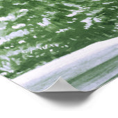 Drei Winter Hochzeit grau 12 Tisch Sitzkarte Poster (Ecke)