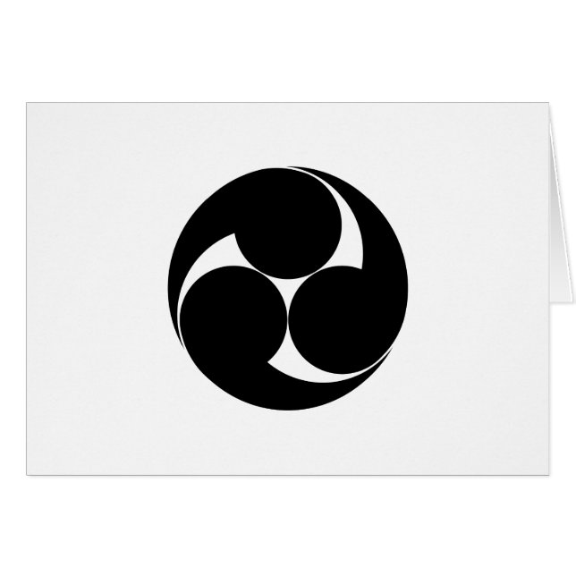 Drei Wirbel im Uhrzeigersinn (Jinuki) (Vorderseite (Horizontal))