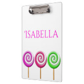 Drei wirbellose Lollly-Pop-Zwischenablage Klemmbrett (Links)