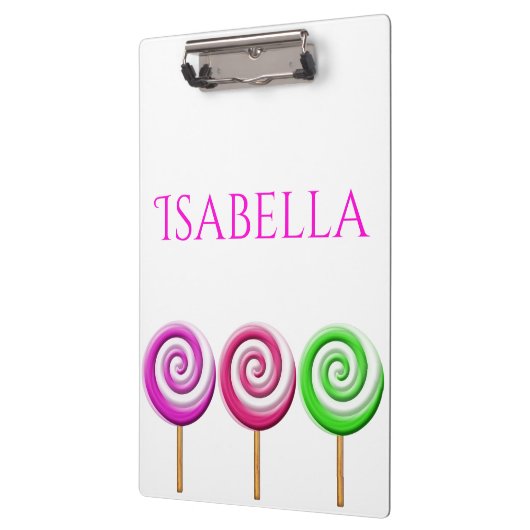 Drei wirbellose Lollly-Pop-Zwischenablage Klemmbrett (Links)