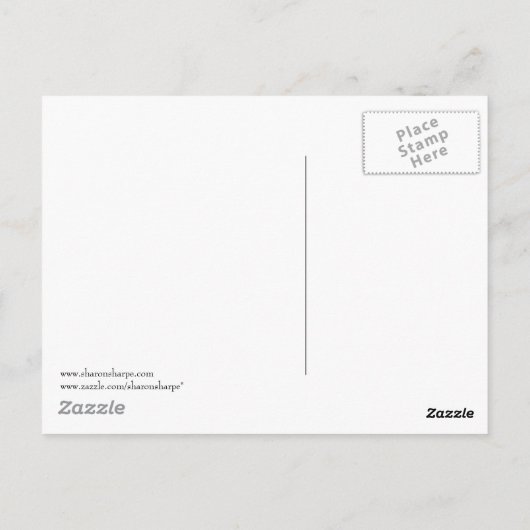 DREI WISEMEN & STAR VON SHARON SHARPE POSTKARTE (Rückseite)