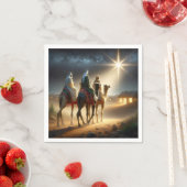 Drei Wismen nach einem Star Serviette (Beispiel)