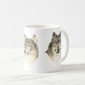 Drei Wolf-Tasse Kaffeetasse (VorderseiteRechts)