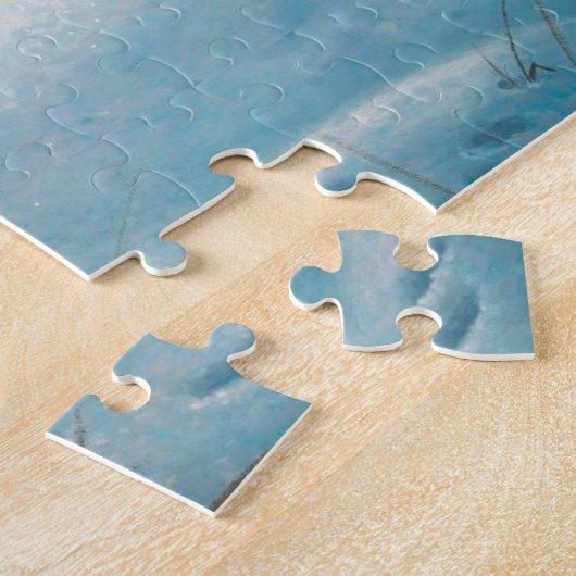 drei Wölfe im Winterwald Puzzle (Seite)