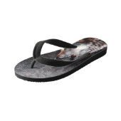 Drei Wölfe Kinderbadesandalen (Schrägansicht)