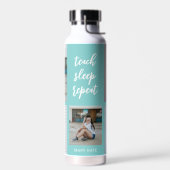 Drei Wörter Collage EDITABLE FARBFLasche Trinkflasche (Links)