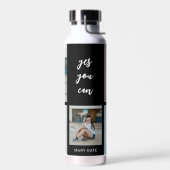 Drei Wörter Collage EDITABLE FARBFLasche Trinkflasche (Links)