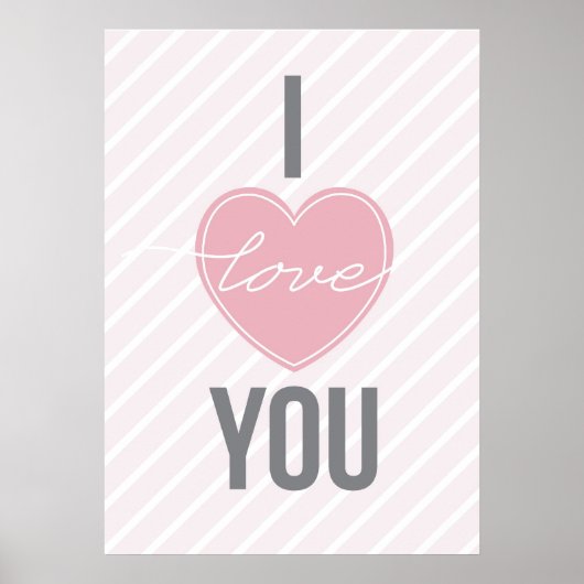 Drei Wörter: Ich Liebe Sie Poster (Vorne)