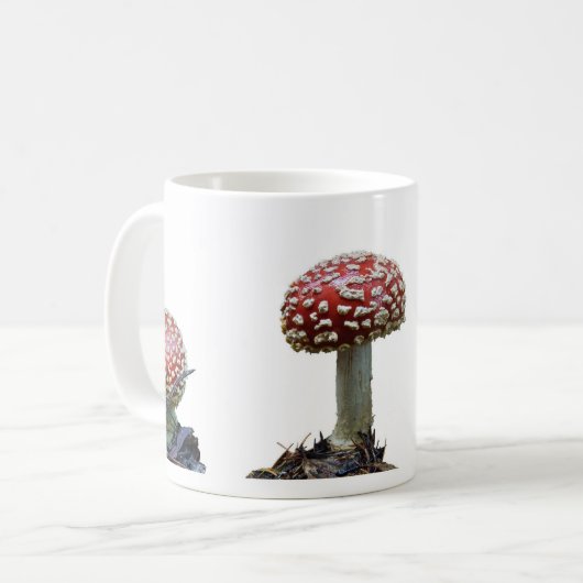 Drei Wulstlings-Pilz-Tasse Kaffeetasse (Vorderseite Links)