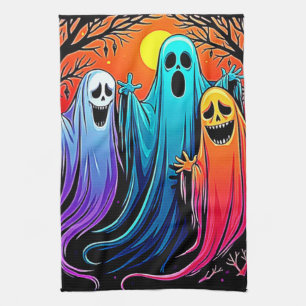 Drei wunderbare Halloween-Geisterdesign Geschirrtuch