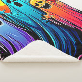 Drei wunderbare Halloween-Geisterdesign Sherpadecke (3/4)