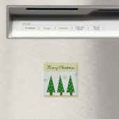 Drei wunderliche Bäume Magnet (In Situ (Geschirrspüler))