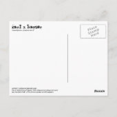 drei Zahlen Postkarte (Rückseite)