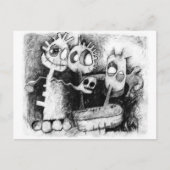 drei Zahlen Postkarte (Vorderseite)