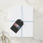 Drei Zähne Grafik Design 4. Juli Geschenkanhänger (Mit Garn)