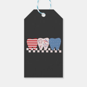 Drei Zähne Grafik Design 4. Juli Geschenkanhänger