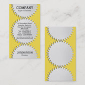 Drei Zahnradräder - #F5DD4B | gelb Visitenkarte (Vorne/Hinten)