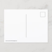 Drei Zebras beim Malen Postkarte (Rückseite)