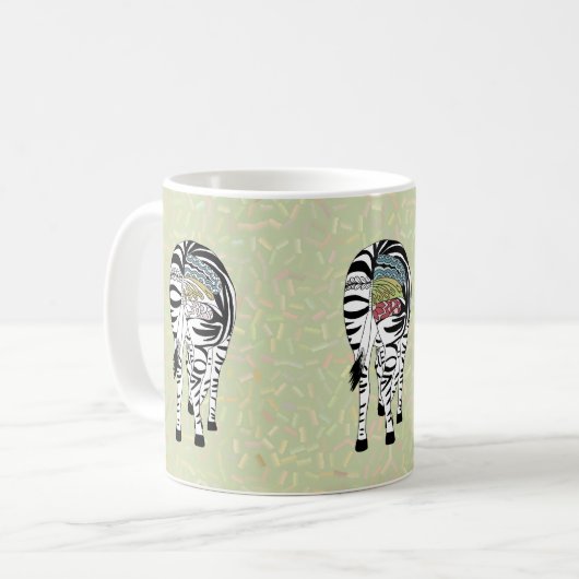 Drei Zebras Kaffeetasse (Vorderseite Links)
