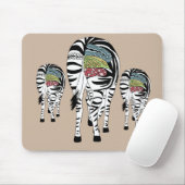 Drei Zebras Mousepad (Mit Mouse)