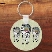 Drei Zebras Schlüsselanhänger (Vorderseite)