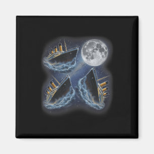 Drei Zimmer Titanic Mond 3 Heulender Mond Lustiges Magnet