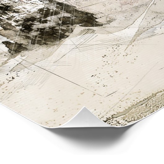 Drei Zinnen Poster (Ecke)