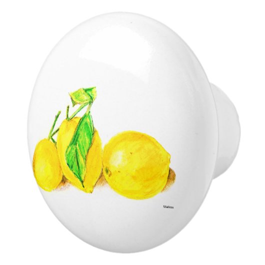 drei Zitronen Keramikknauf (Rechts)