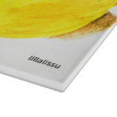 drei Zitronen Schneidebrett (Ecke)