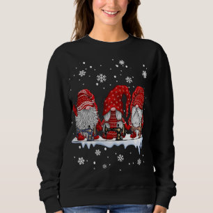 Drei Zwerge Nähen und Stechen Weihnachtsgeschenk Sweatshirt