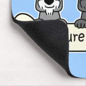 Drei Zwergschnauzer Mousepad (Ecke)