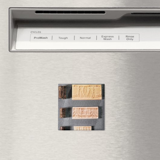 Drei Zylinder-Siegel mit Eindrücken, Magnet (In Situ (Geschirrspüler))