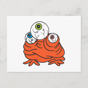 Dreiaugen-Monster Postkarte