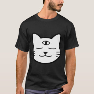 Dreiaugige Katze Drittes Auge Chakra Yoki Maskottc T-Shirt