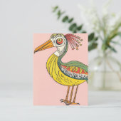 Dreibeinvogel Postkarte (Stehend Vorderseite)